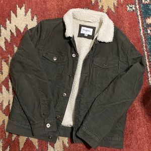 Black Sherpa bomber jacket only wore a couple of times. In great condition.